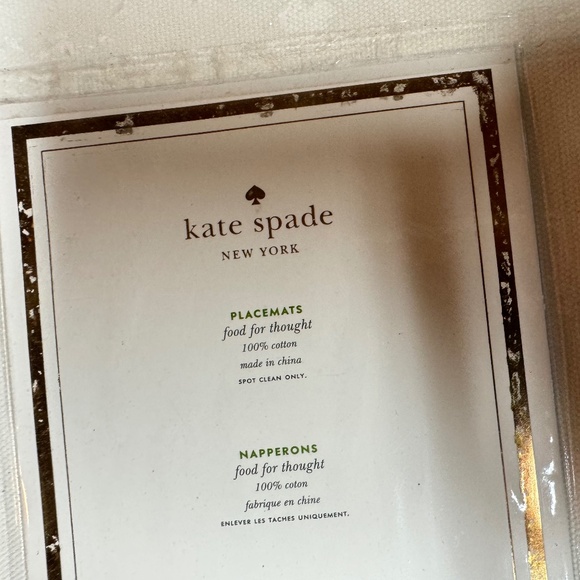 Kate Spade Spike the Punch Placemats-Set of 4- -NWT - Picture 6 of 7